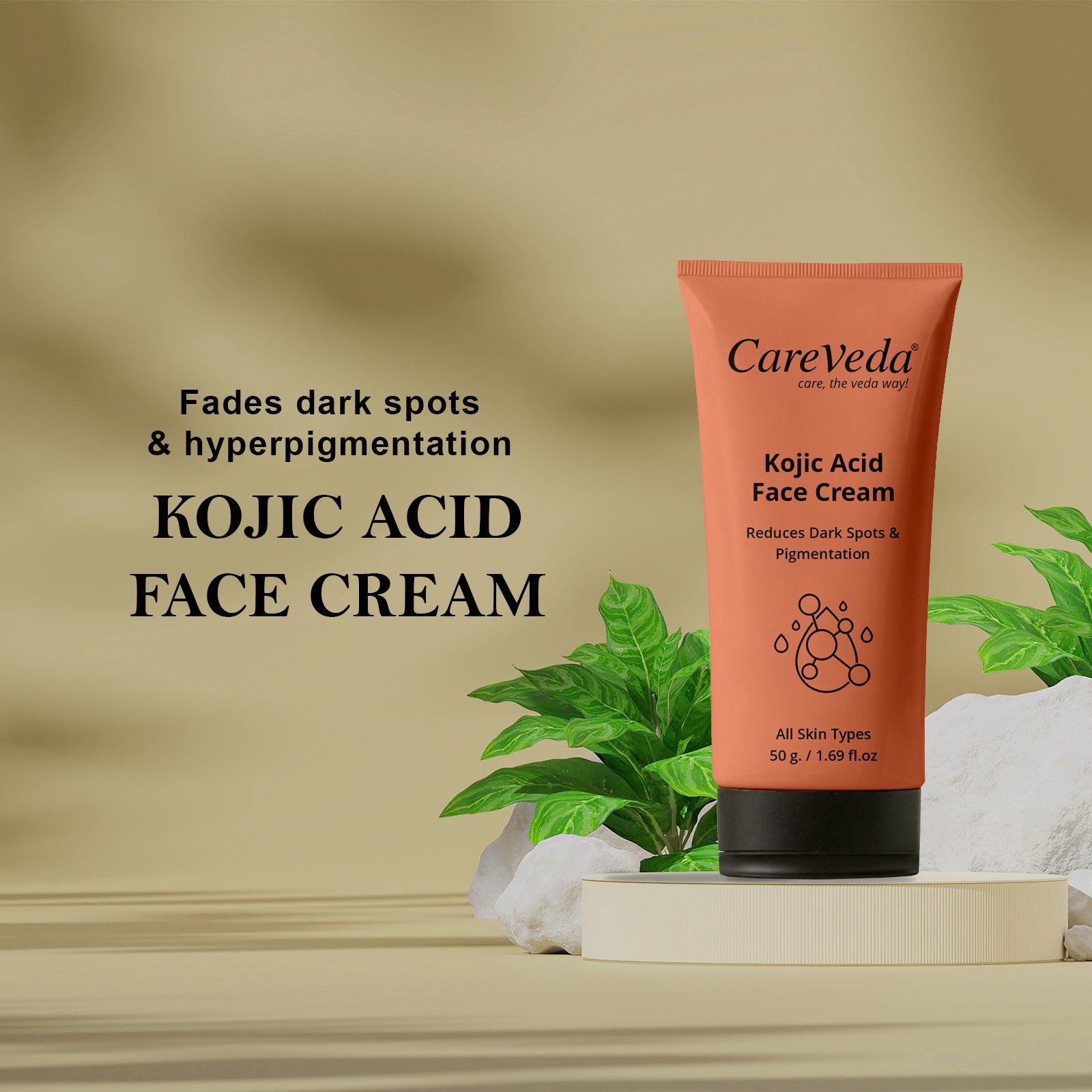 Kojic Acid Face Cream For Reduces Dark Spots & Pigmentation Suitable For All Skin Types 50gm - Image 3