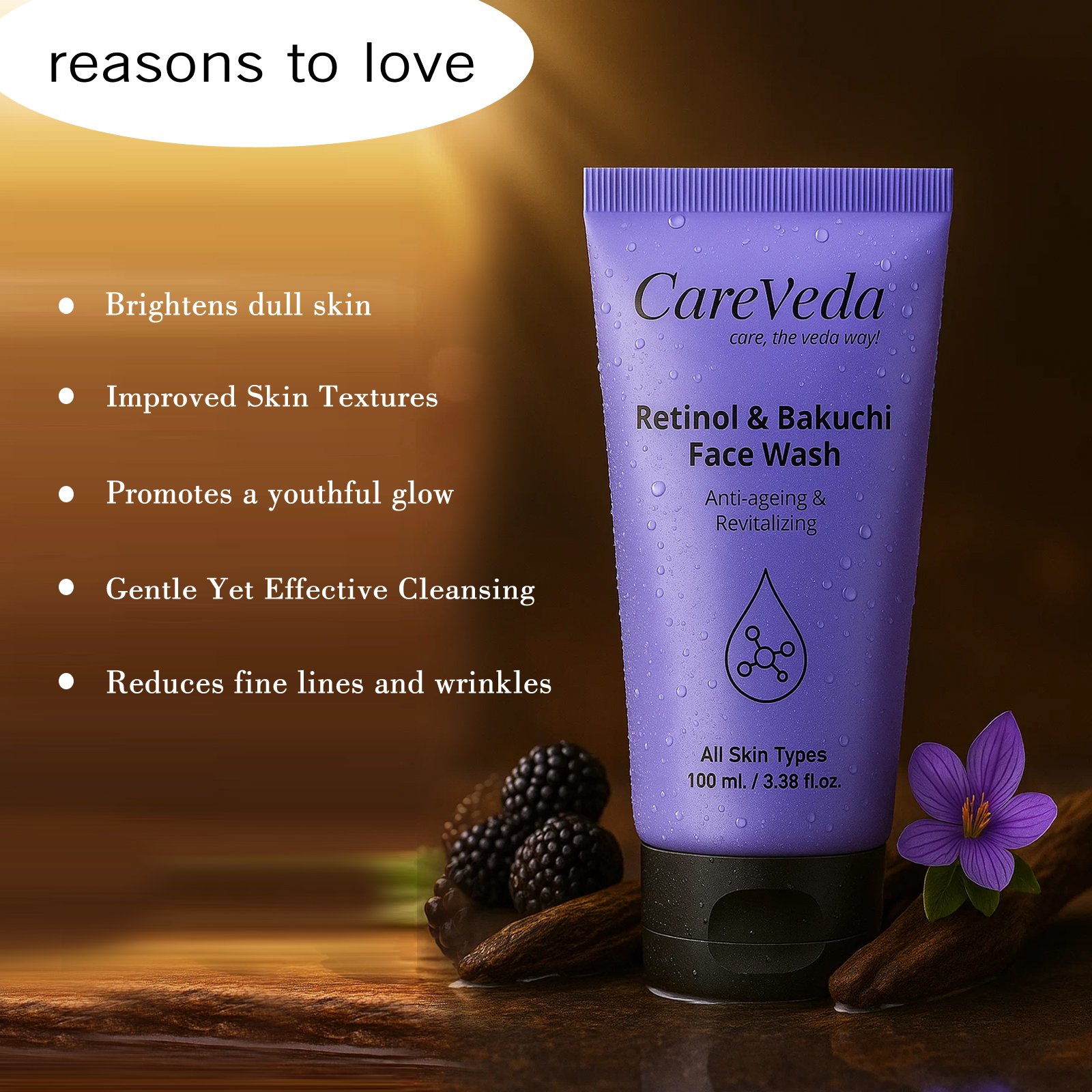 Radiance Duo – Jamun Glow, Retinol & Bakuchi Face Wash (Set of 2) - Image 4