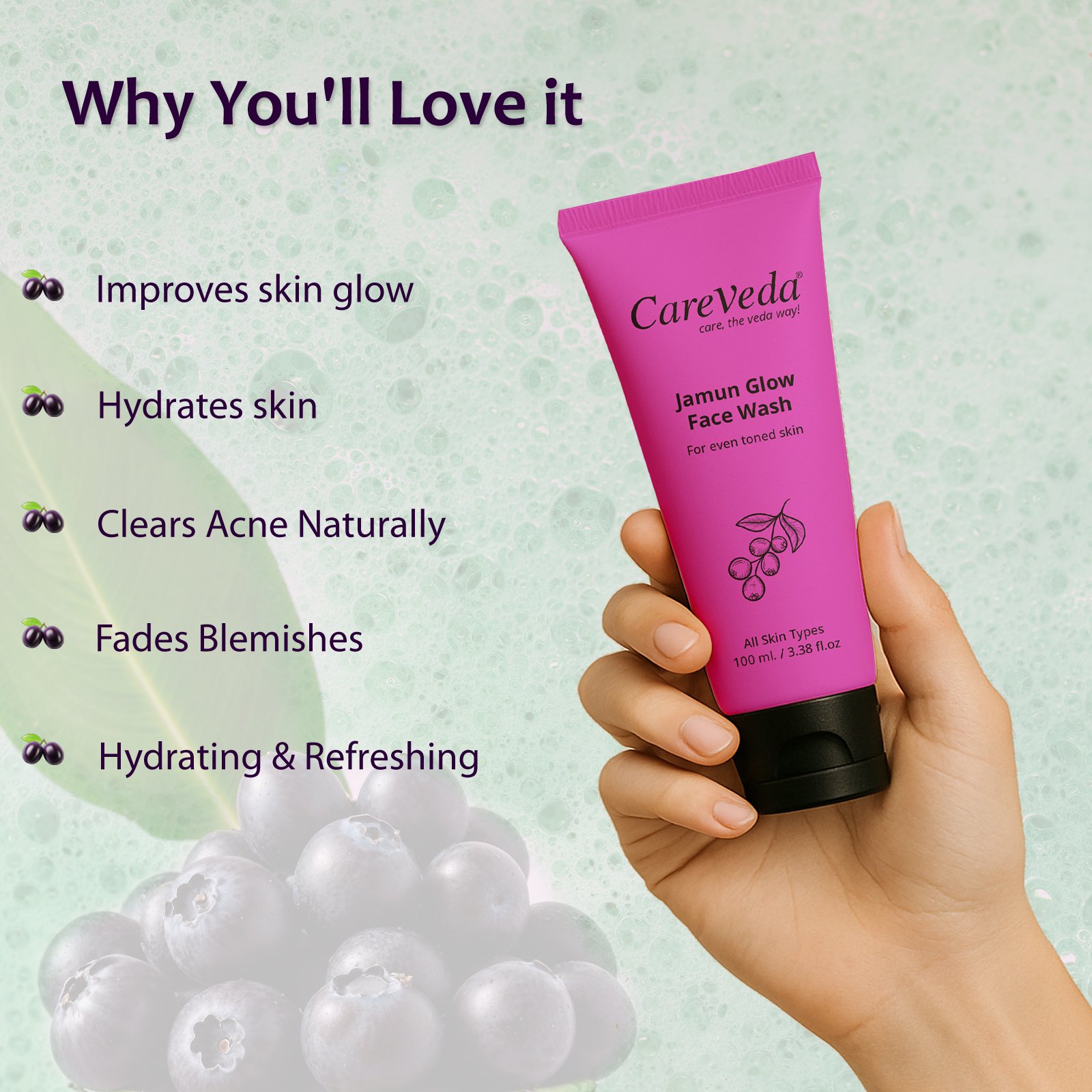 Radiance Duo – Jamun Glow, Retinol & Bakuchi Face Wash (Set of 2) - Image 6