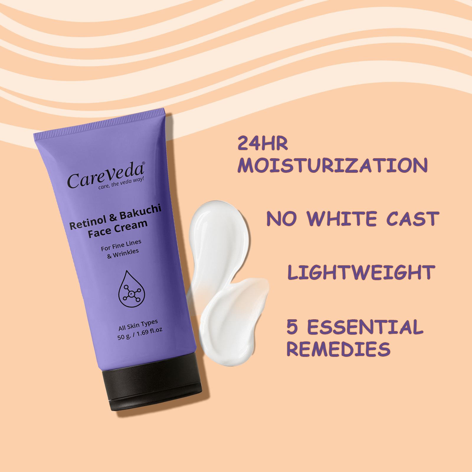 Retinol & Bakuchi Face Cream For Fine Lines & Wrinkles Suitable For All Skin Types 50gm - Image 6