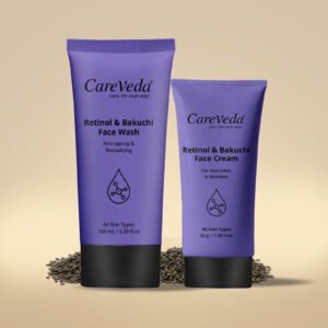 Retinol Glow Duo Combo Set of 2 – Face Wash 100gm & Cream 50gm All Skin Types
